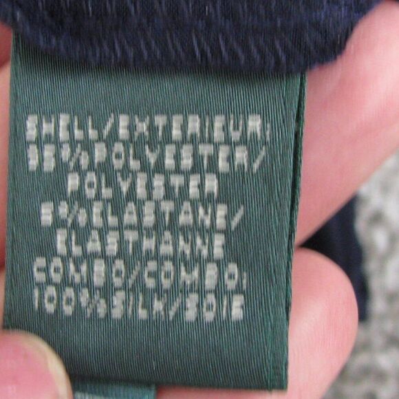 Ralph Lauren navy silk blend dress 14 - Picture 6 of 9